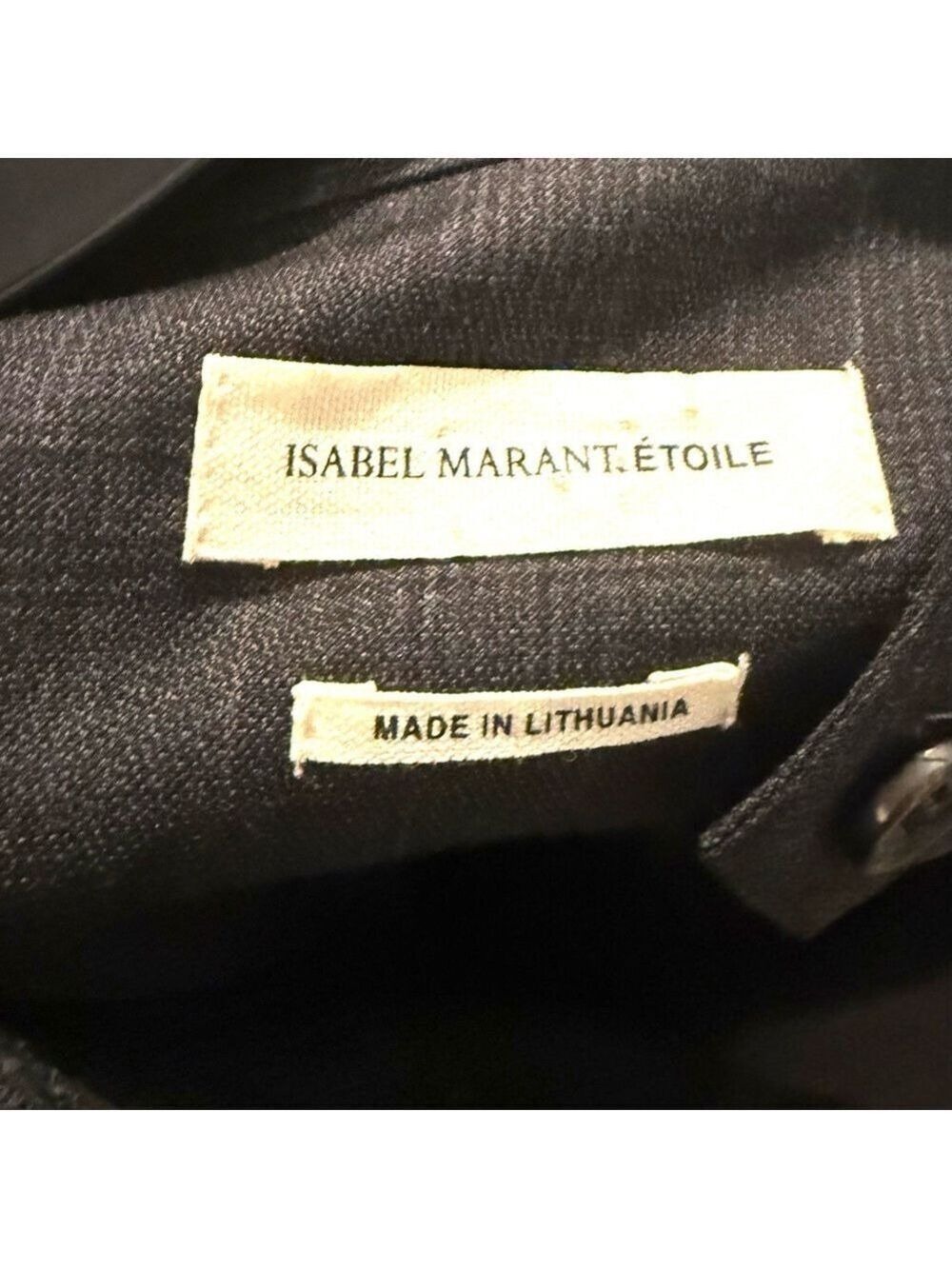 ISABEL MARANT Etoile Gray Wool Shirt Trench Coat. Size 36. Made in Lithuania - Picture 11 of 13